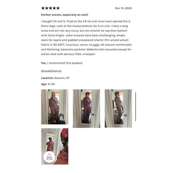 Free People - Ski one piece suit size Large - Picture 12 of 16